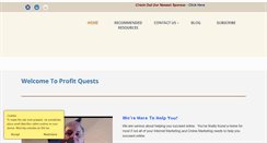 Desktop Screenshot of profitquests.com